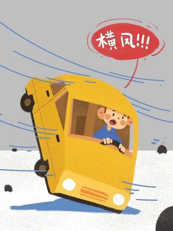 ，横风越危险；四、时间短而风力强，会吹动或者导致车辆偏离行车路线。