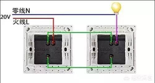 电灯开关上有l,l1和l2,怎么接电线?