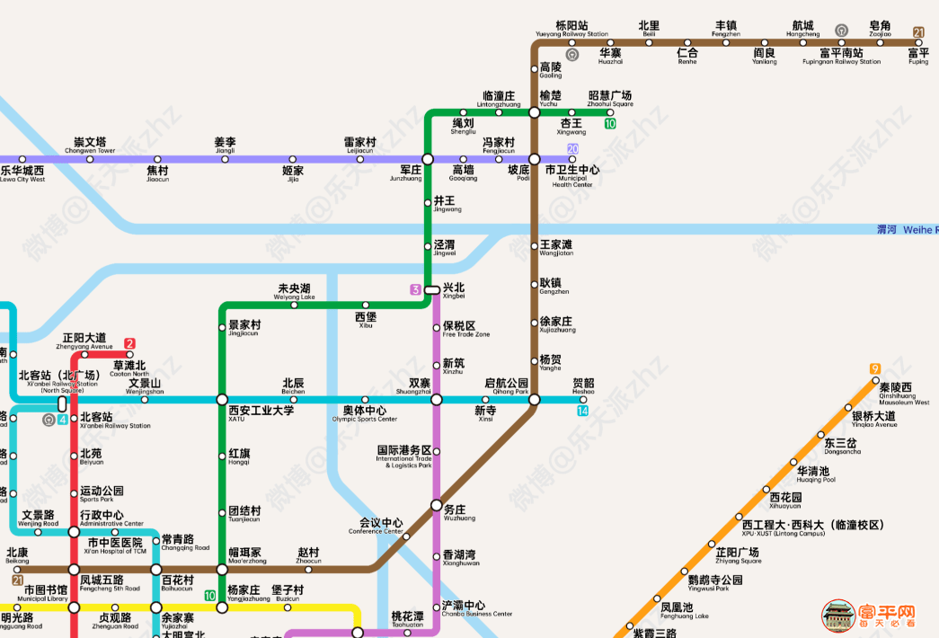 富平县首条地铁规划曝光 直通西安