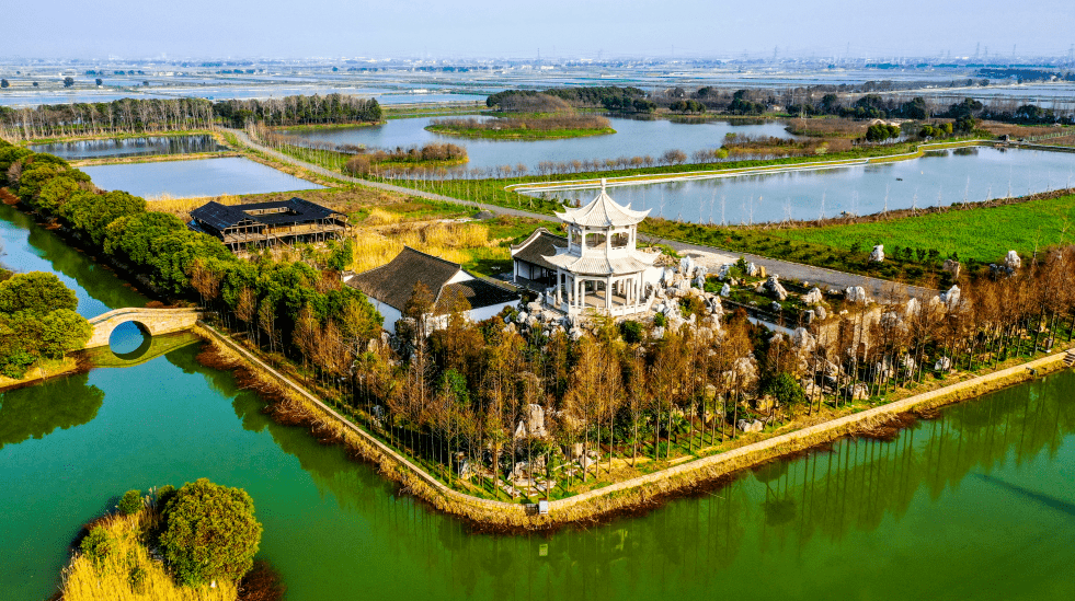 滆湖边的湿地公园别有一番风情