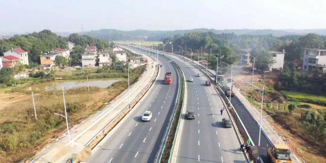 好消息!g105国道新干段改建工程道路通车