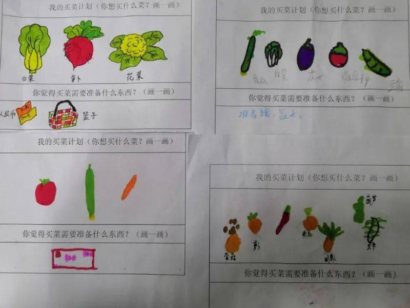 赶大集卖蔬菜镇东幼儿园大班段卖菜记