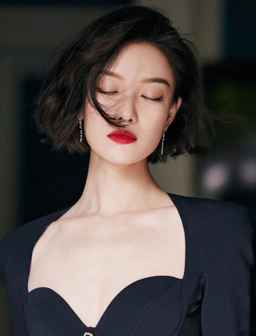 短发|倪妮的新发型太美了！技术分析：什么样的人适合港风短发？