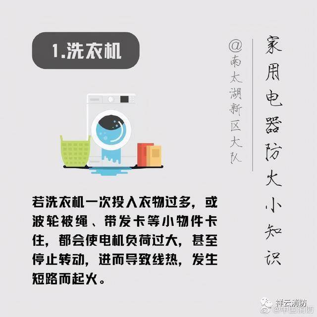 家用电器防火小知识