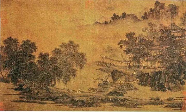 南宋"四大家"中马远的代表作《踏歌行》被公认为中国山水画的千古名