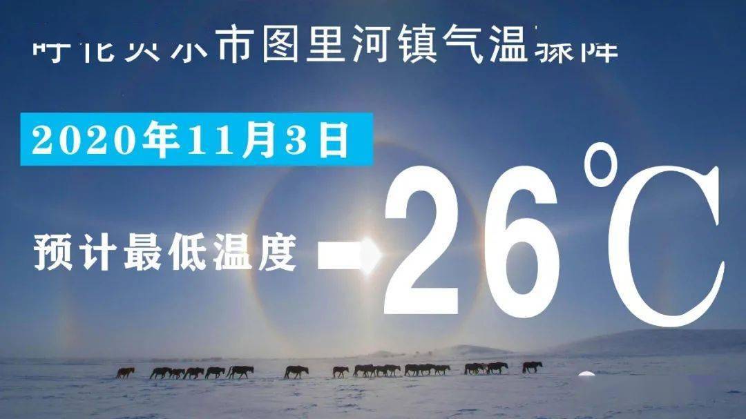 冷空气来袭!图里河预计最低温度将达到零下26