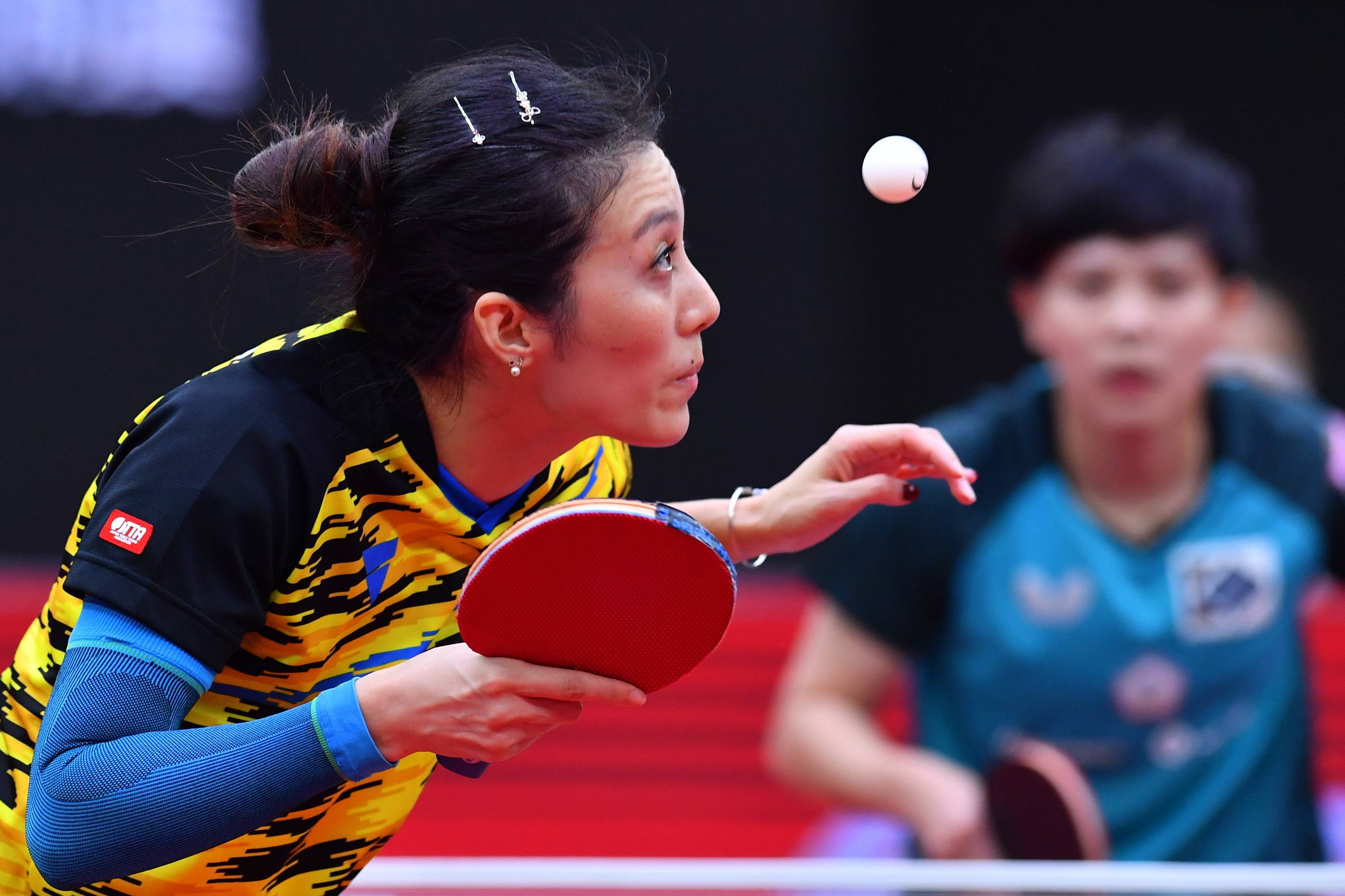 乒乓球女子世界杯德国选手韩莹晋级四强