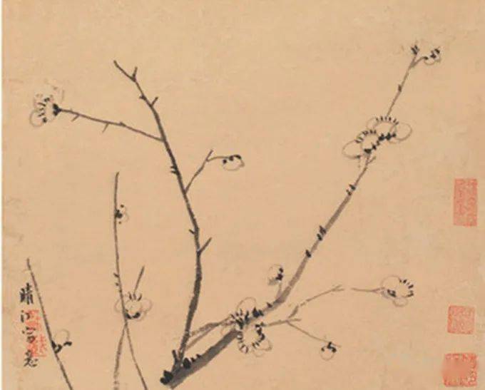 【名品视界】李方膺《画梅》册页(六开)欣赏_梅花楼