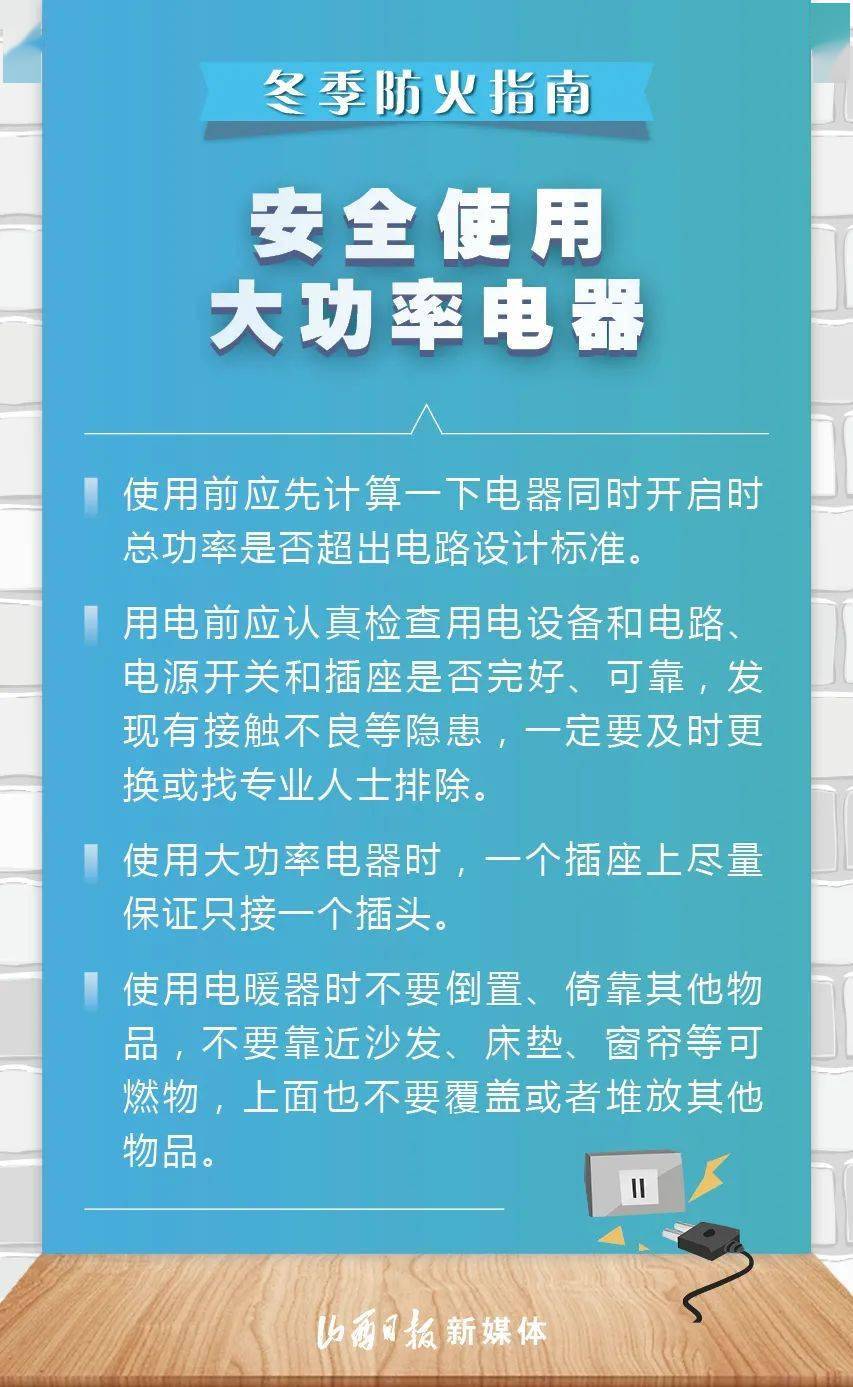 【海报】冬季防火 从身边做起