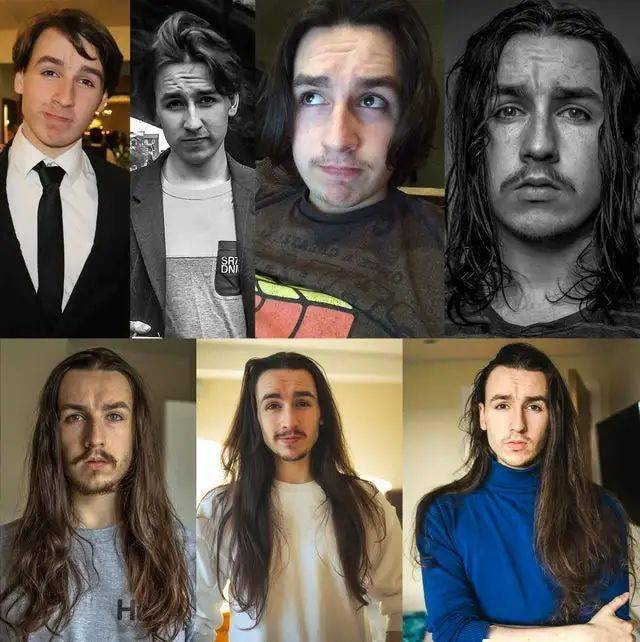 长发|一群喜欢留长发的男生各种po自拍，有些居然性感又妩媚啊！