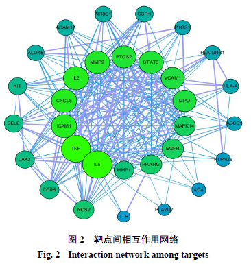 三七化学成分分析及其抗炎机制的网络药理学探讨