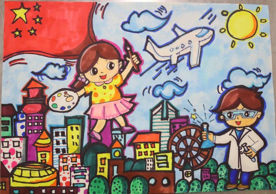绘画大赛看孩子们用画笔描绘的幸福生活