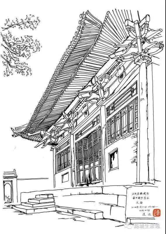 十张手绘图告诉你潞城古建筑有多美
