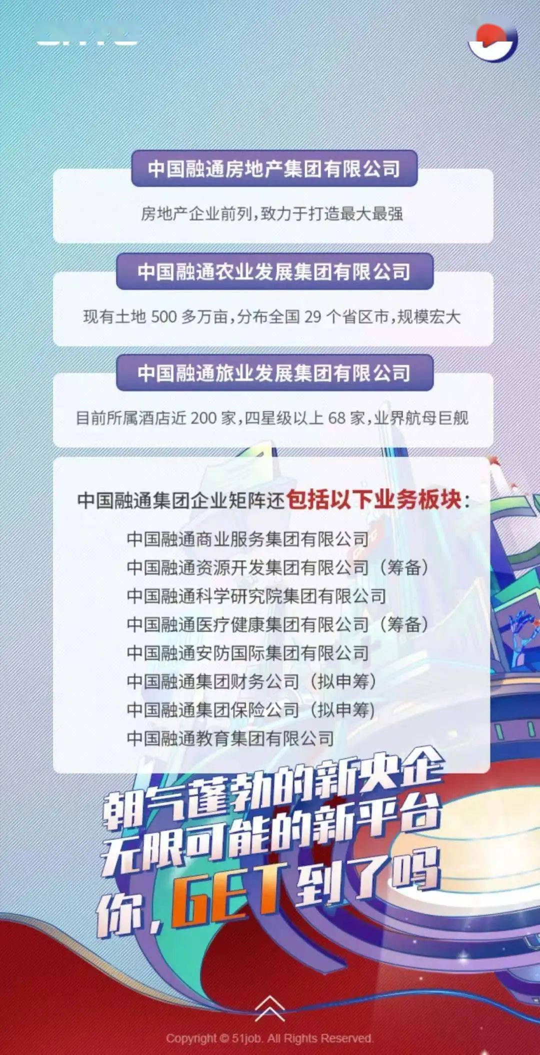 【招聘信息】 中国融通集团2021届校园招聘