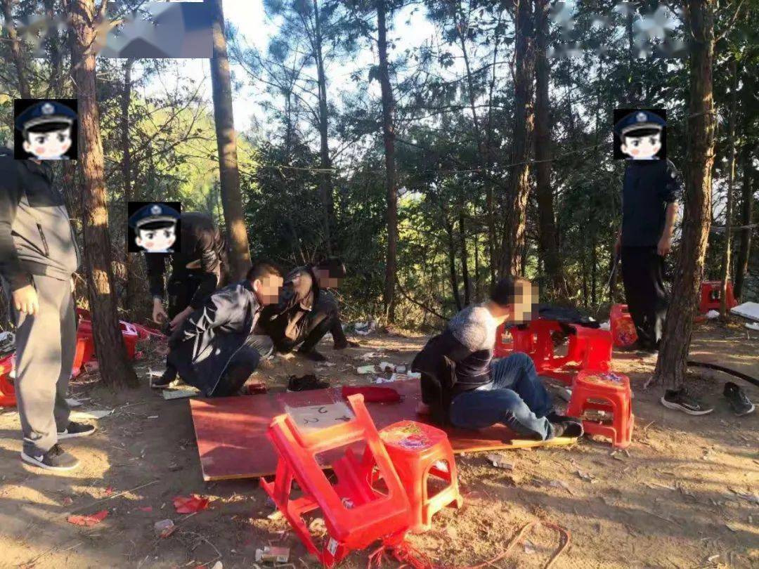 玩起了野外赌场？也难逃环江警方的“天眼”！