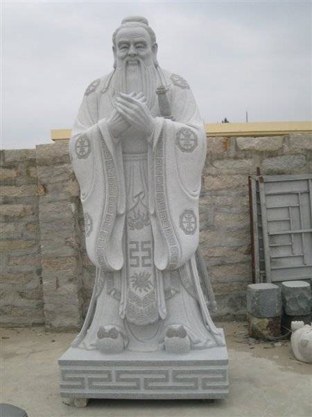 孔子|校园人物雕刻之石雕孔子像