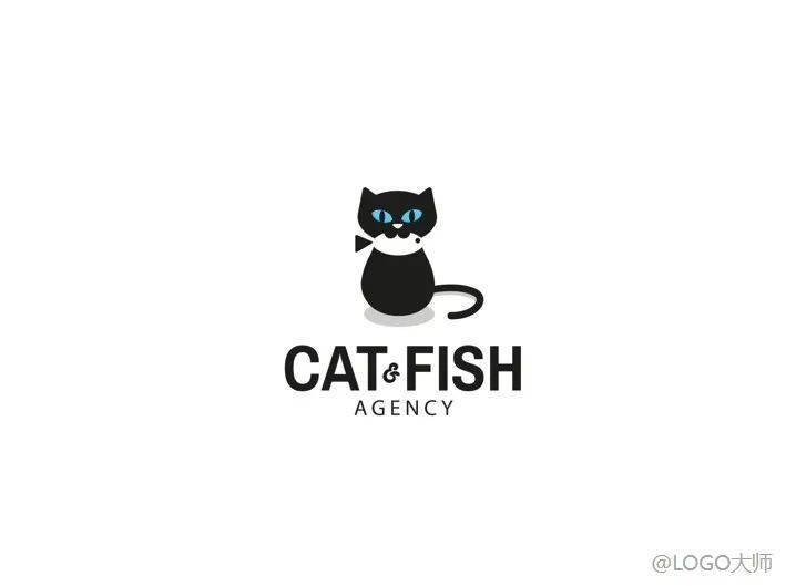 猫元素创意logo设计欣赏