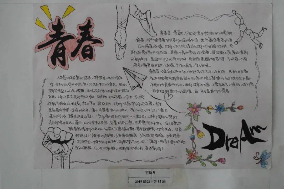 【绘人生蓝图 圆青春梦想】会计学院开展心理主题小报