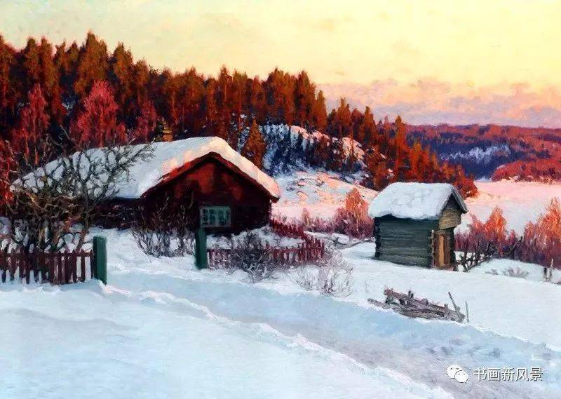 看看俄罗斯绘画大师笔下的雪景画