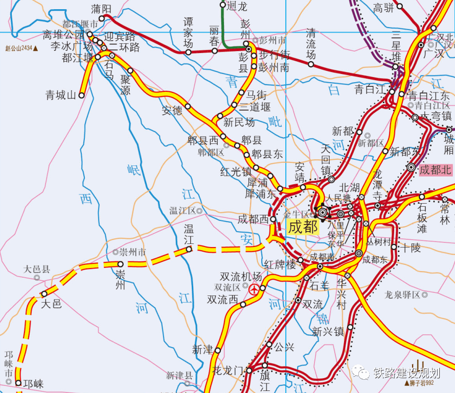 成都市域铁路公交化改造一期工程年底完成成灌成彭铁路将实现公交化