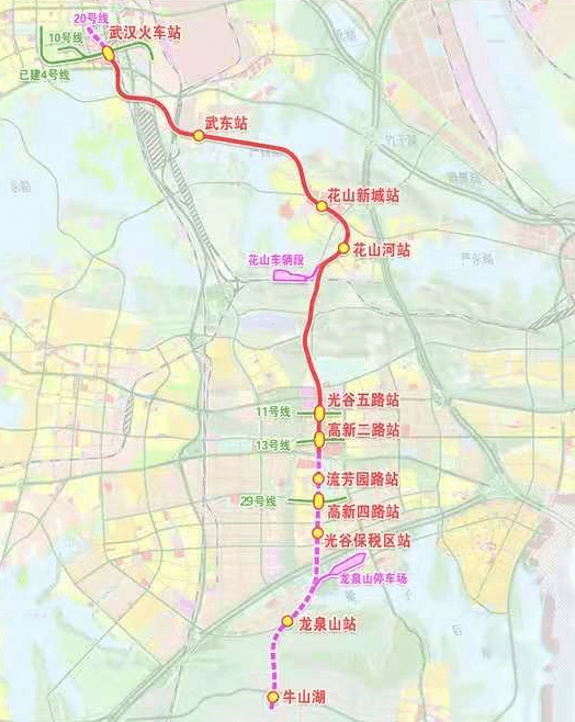 纵贯光谷,武汉地铁19号线首个车站主体结构完工_线路