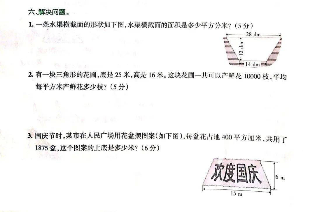 多边形的面积‖ 应用题解题_手机搜狐网