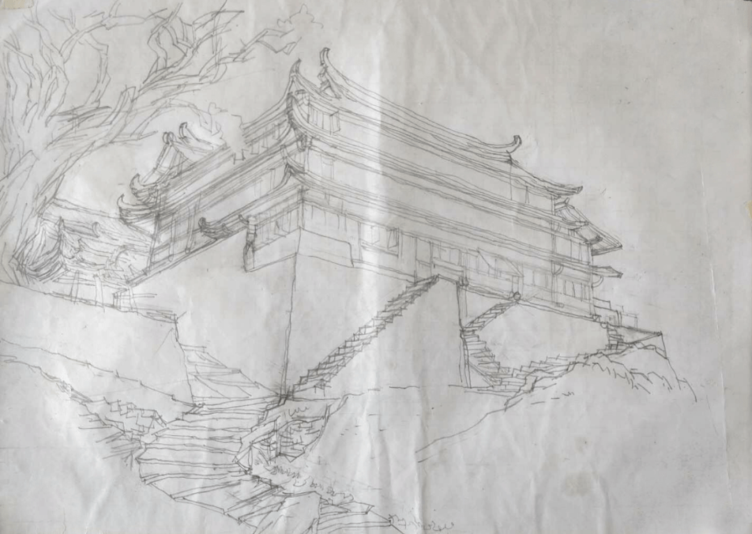 飞檐斗拱的古建筑怎么画最美,分享详细的手绘教程