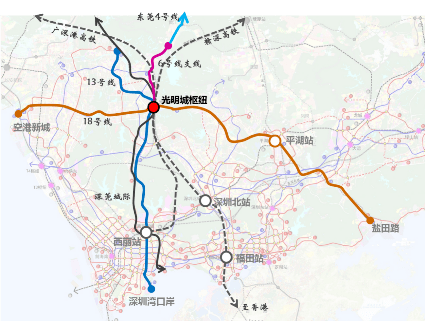 光明城综合交通枢纽即将开启_地铁