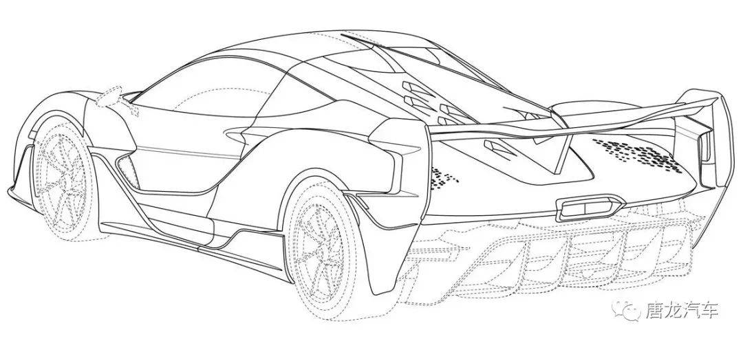 专利图曝光mclarensabrebc03激进空力设计加身