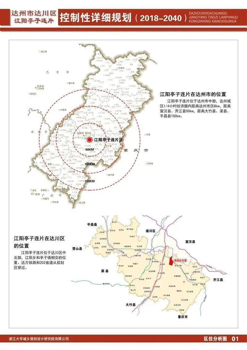 1 《达州市达川区江阳亭子连片控制性详细规划》 公示 据了解,  该