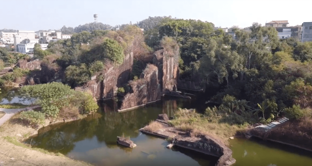 曝光!石排新景,红石山燕岭古采石场遗址公园航拍来了