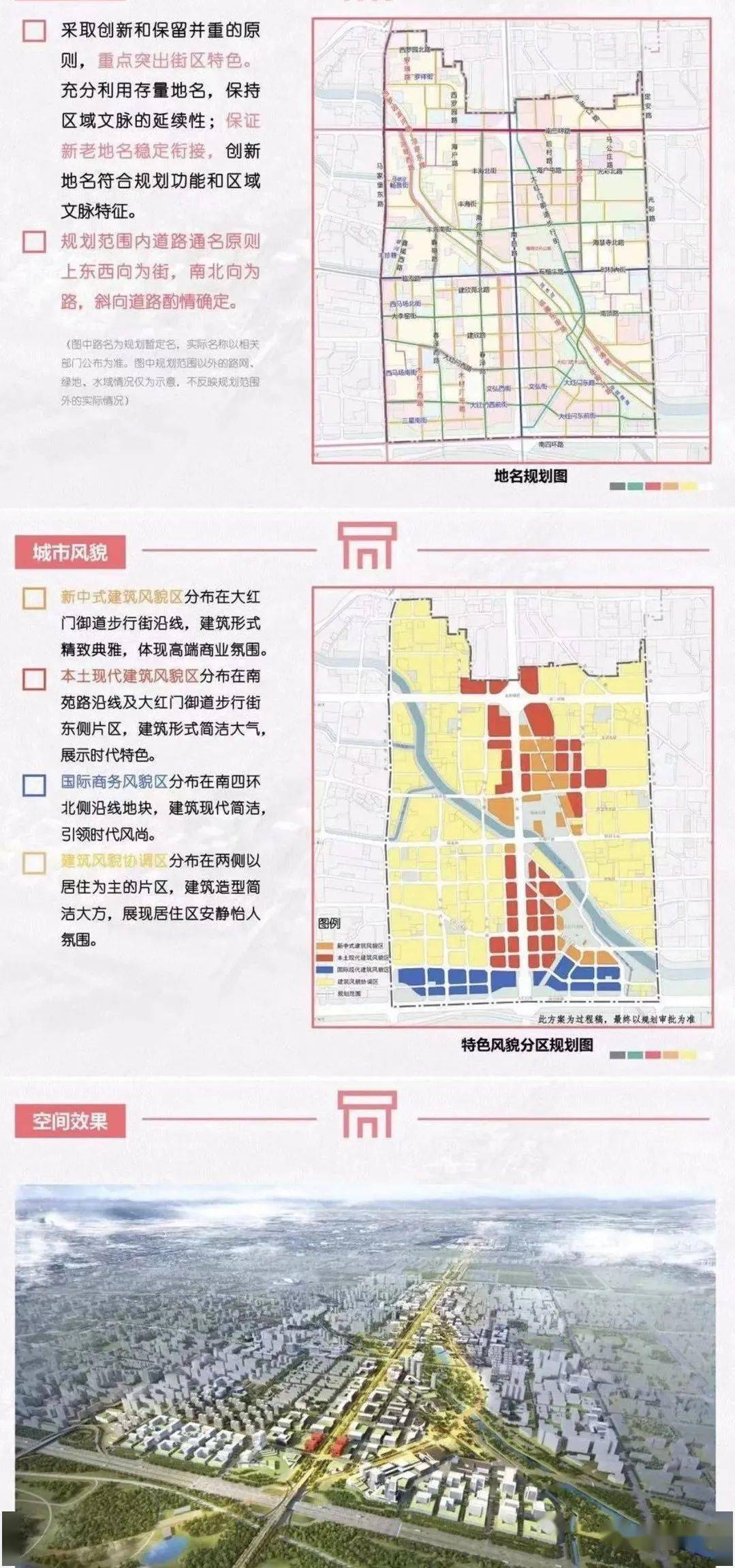 北京丰台南中轴地区街区控制性详规草案公示