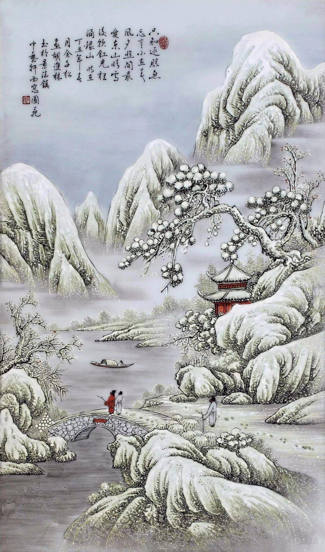 画中雪景50幅欣赏