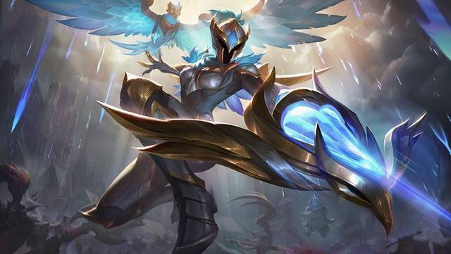 《lol》"光明/黑暗骑士"皮肤原画 奎因,赵信获新皮