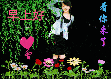 聊天不用打字的动态图片,我看你来了!最美的祝福送给你!