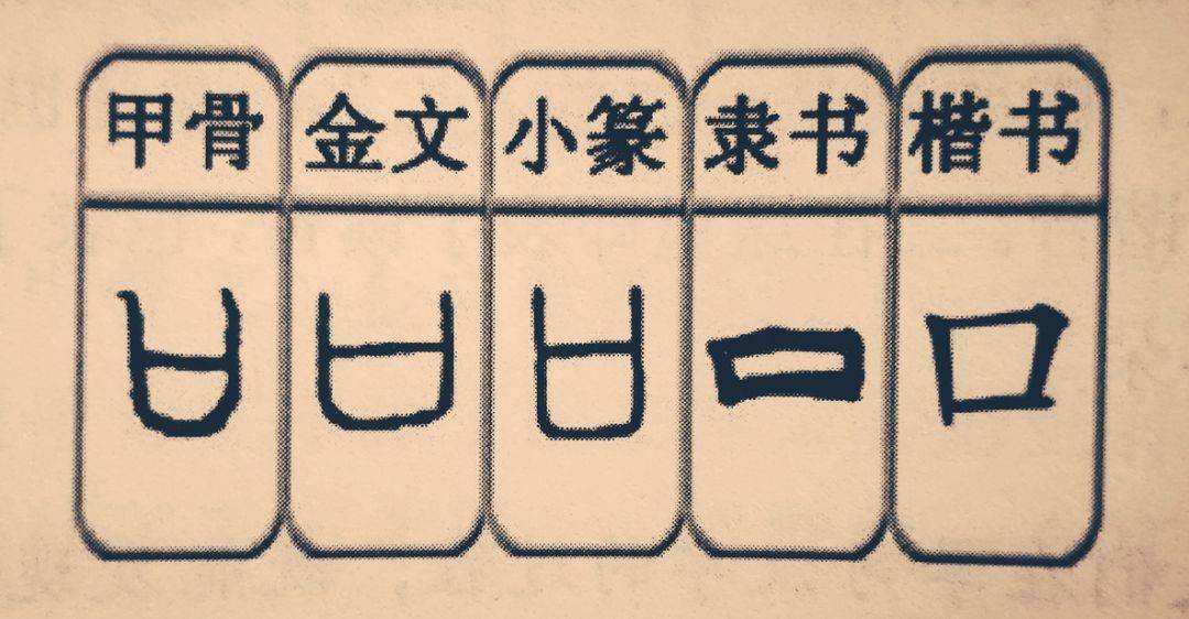 "口"的字形演变人要说话,唱歌,这些凡有语言的交流都要用到嘴巴,欢笑