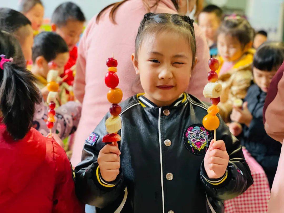 爱弥儿理工分园diy冰糖葫芦美食节活动品味冬天味道