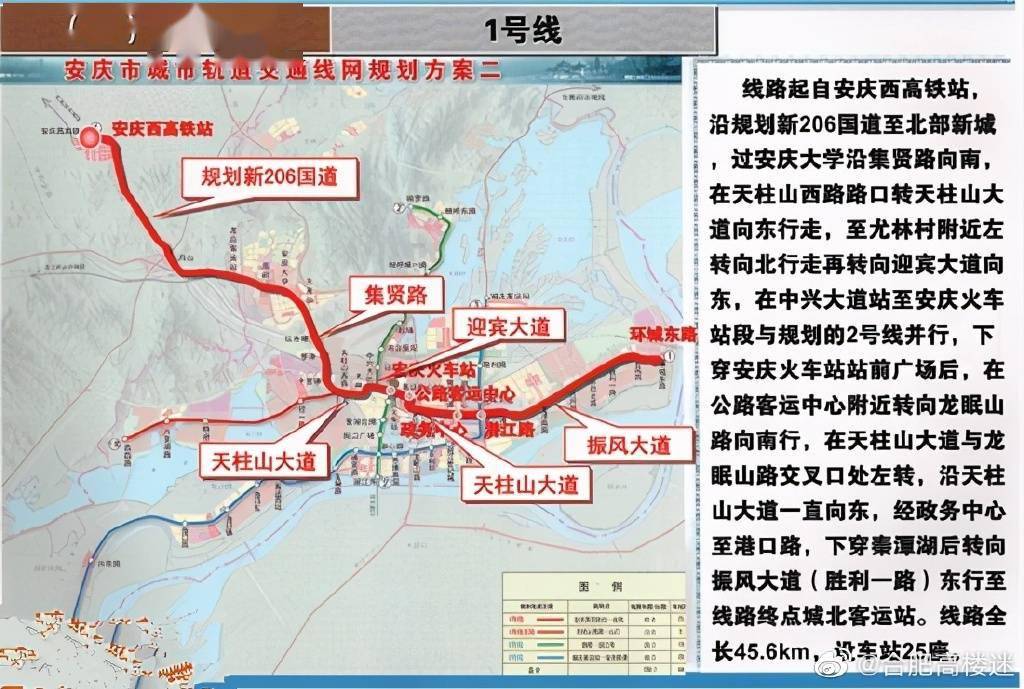 总里程257公里,安庆6条地铁规划出炉