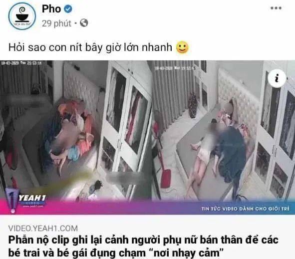 越南一单亲妈妈疑似是恋童癖黑客曝光监控视频引众怒