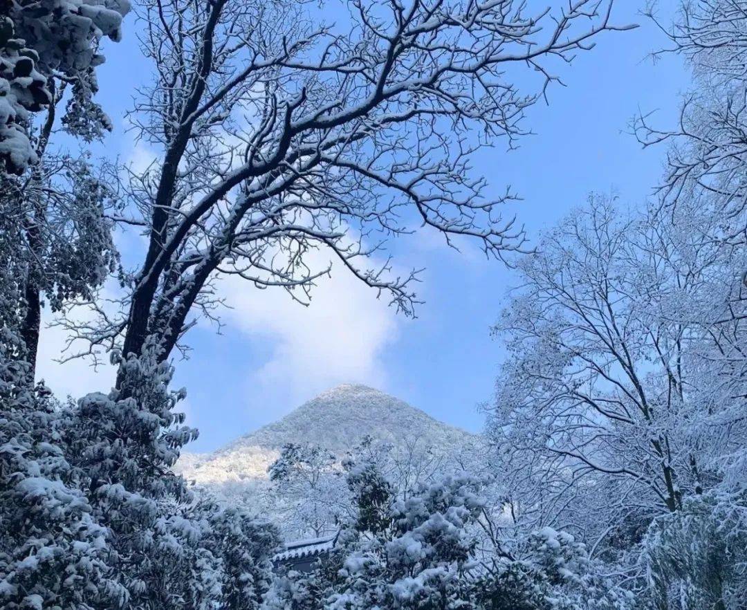 今天,金华又一座"雪山"c位出道!_尖峰山