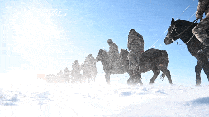 着陆场|大雪皑皑，骑兵列队！四子王旗接“公主”回家！