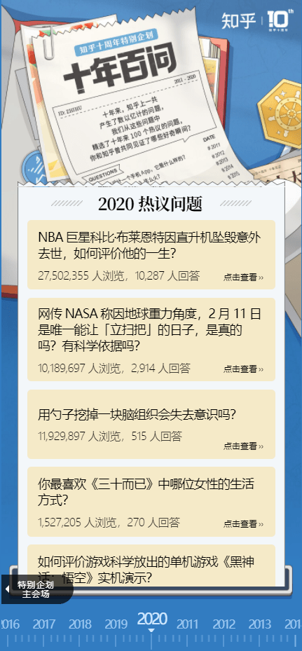 知乎发布"十年百问"榜单,2020年用户热议立扫把和浪姐