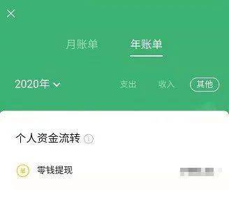 微信年账单只是一个汇总统计表需要注意的是收入和个人资金流转情况