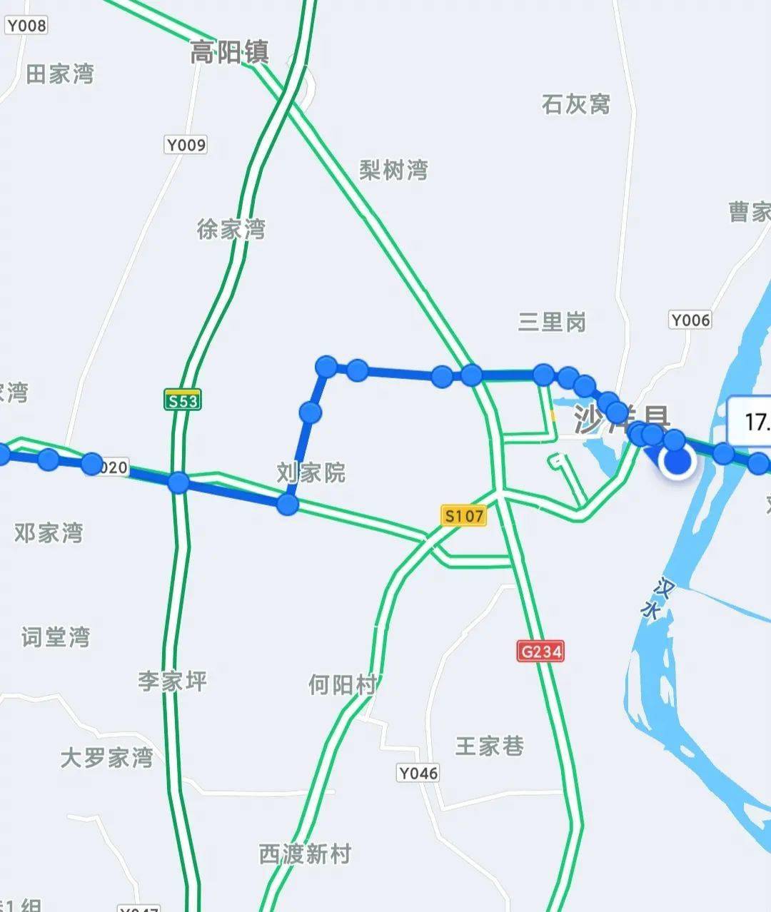 当阳往潜江方向:s342省道—鹏举大道—新港大道—g234国道; 潜江往