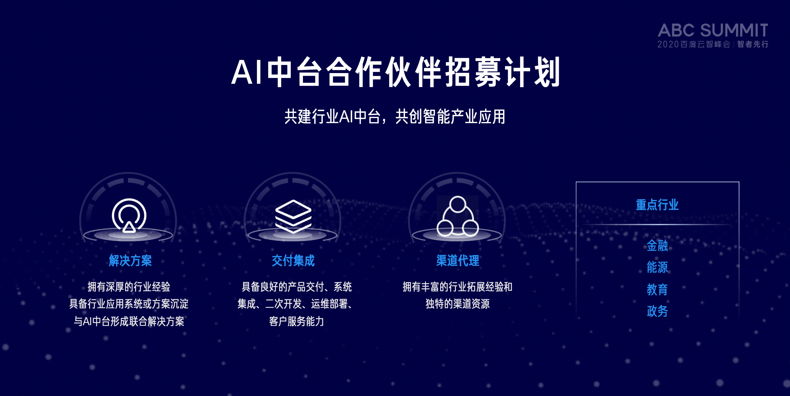 峰会|聚焦2020百度云智峰会智能生态分论坛 重磅发布云智新生态战略