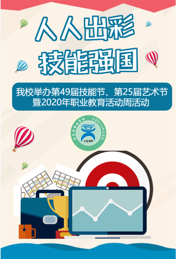 人人出彩技能强国丨我校举行第49届技能节第25届艺术节暨2020年职业