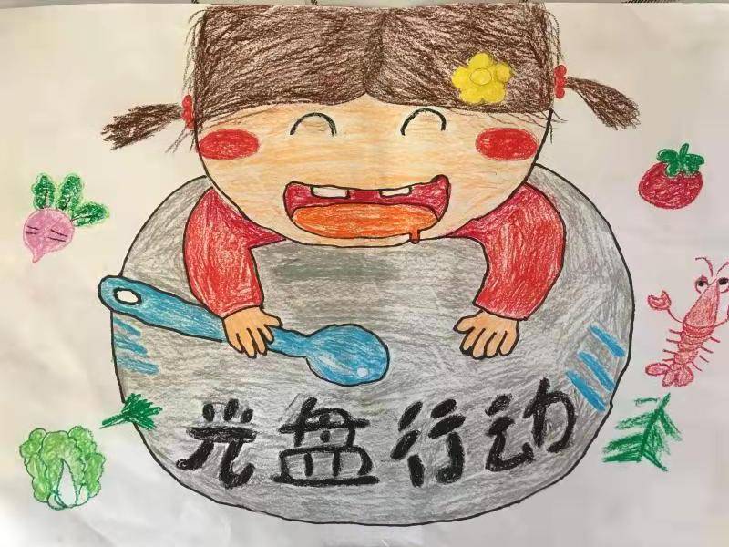 理县学生绘画作品《光盘行动》获省奖