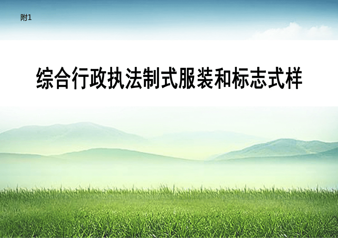 《综合行政执法制式服装和标志管理办法》发布