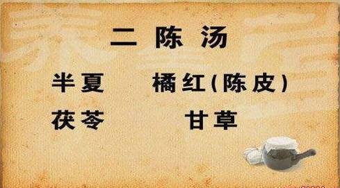 治痰第一方:二陈汤 中医治痰名方"二陈汤",因用药简单,功效显著而广