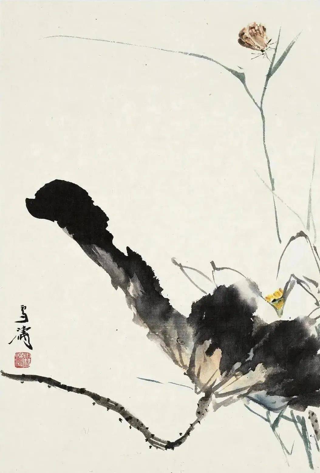 王雪涛(1903—1982),中国现代著名小写意花鸟画家.